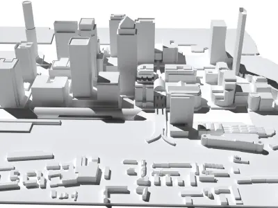 Canary Wharf London England 3D print model