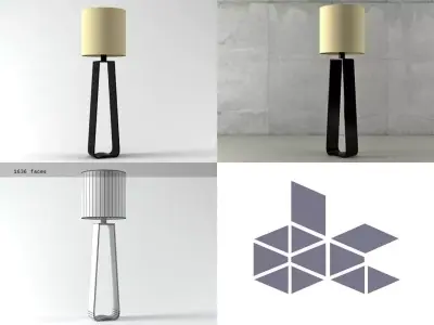 Bocca Floor Lamp 3D model