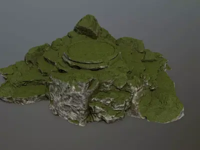 Ladder Ruin Low-poly 3D model 3