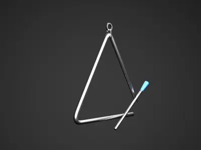 Triangle Percussion Instrumental  3D model