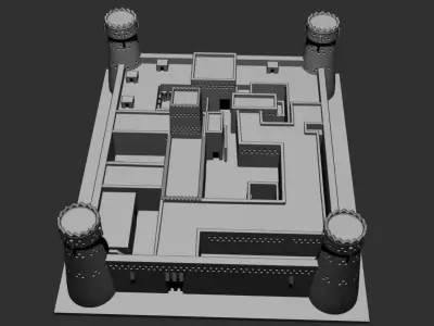 Al Masmak Fort Castle Palace 3D Printable model 3D print model