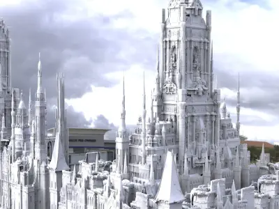 Architecture Angelic High fantasy Collection 1 3D model