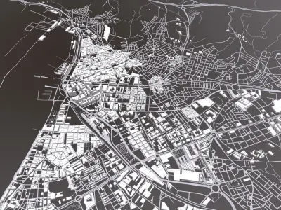 Cityscape Almeria Spain  3D model