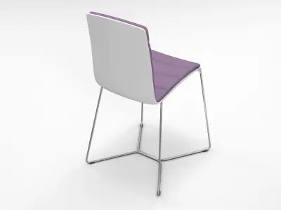 Viteo Slim Line Patio Chair with Cover 3D model