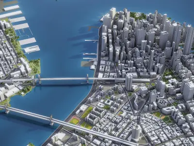 New York Low-poly 3D model