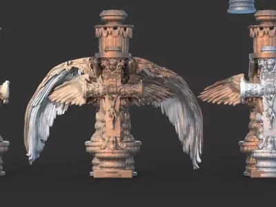 Rome Cross 3 designs 3D model