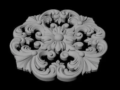 rosette dekor 3D model 32