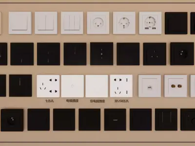 Switch and Outlet Collection-A5 3D model