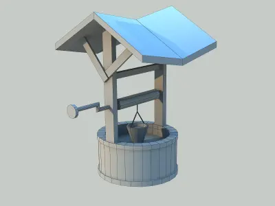 Water  Well - Low poly Low-poly 3D model