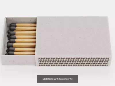 Matchbox Set - 3 Filled Boxes with Original Custom Covers  3D Model Pack