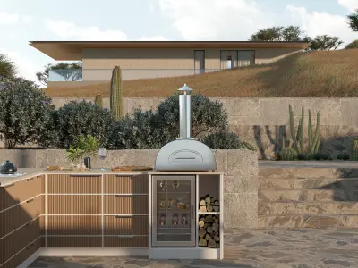 Modern Outdoor Kitchen 04 3D model