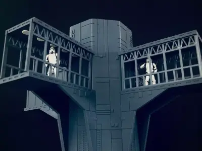 Custom Endor Landing Platform Diorama 3D print model