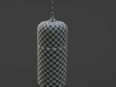 Hanging Light Long Cylinder 3D model
