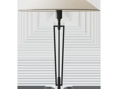 TETI IVORY SILK TABLE LAMP 3D model
