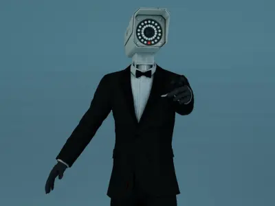 skibidi toilet camera man 3D model