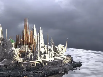 Emperors High palace City  Kit bash 3D model