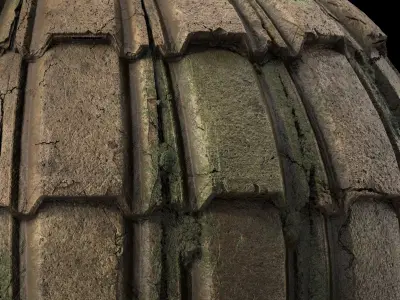 Roof Tile Materials 109- Concrete Roofing - Sbsar Seamless Pbr Texture