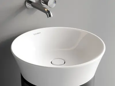 Duravit White Tulip Vanity Unit Set 4 3D model