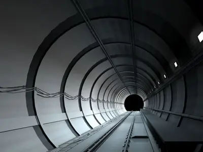Tunnel subway 3D model