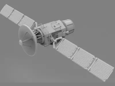 satellite highpoly spacecraft 3D model