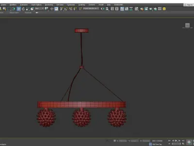 SFORZINDA CHANDELIER 6 LIGHTS Low-poly 3D model