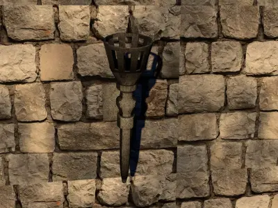 Ancient Torch 3D model