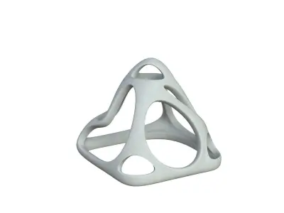 SciFi Cube Object No 58618 Low Poly Shape Low-poly 3D model