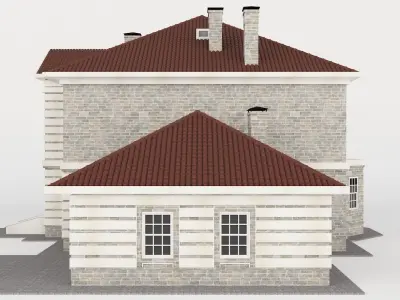 Stone House  Low-poly 3D model