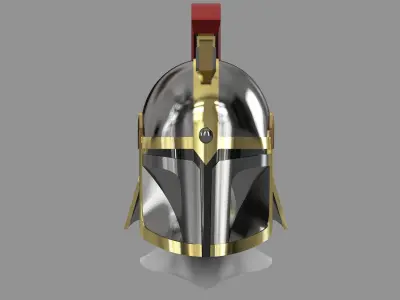 Medieval Mandalorian Helmet 3D print model
