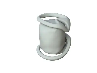 SciFi Shape Object Low Poly Low-poly 3D model 2