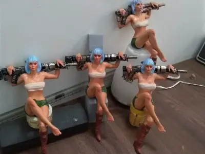 Resting GUN  3D print model