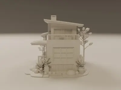 house model 3D print model buy