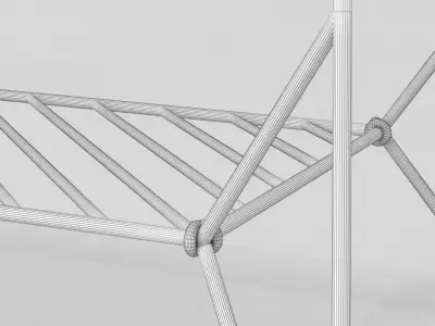 Menu Anker Clothes Rack 3D model