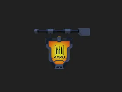 Weaponshop Game props Free low-poly 3D model