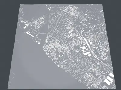 Cityscape Kherson Ukraine  3D model