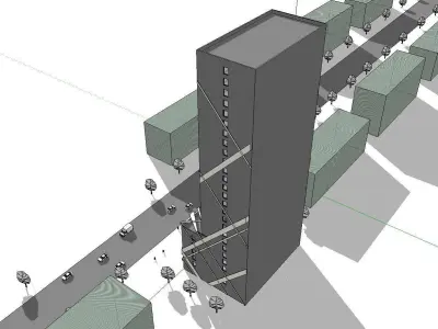 vacation spot-Resort-Fashion Leisure Hotel-0208 3D model