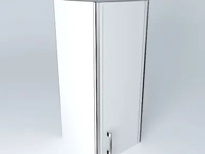Cabinets wooden cabinet with door Free 3D model