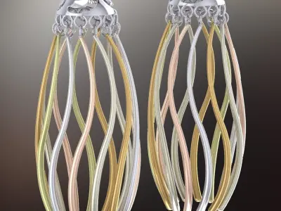  EARRINGS SUMMERTIME  BUDS 3D print model