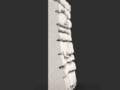 Stone Wall Corner Piece Mesh 3D print model purchase