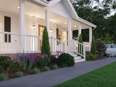 Realistic 3D Exterior Scene for Visualization and Rendering 3D model