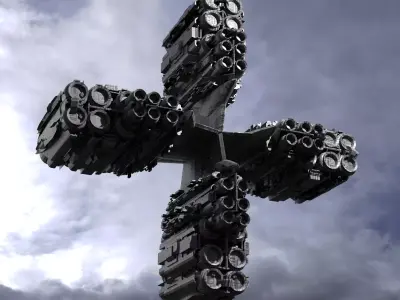 Alien satellite severance ship small  3D model