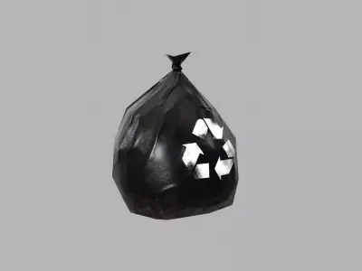 GARBAGE BAG GAME READY Low-poly 3D model