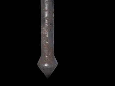 Medieval Torch V1 - 01 Low-poly 3D model