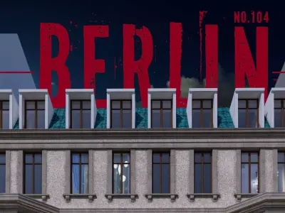 Berlin street building NO104 3D model