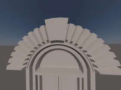 Window frame with contemporary design 3D model