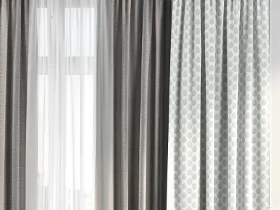 Curtain Set 168 3D model