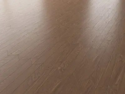 Parquet Oak Black Walnut Firestop set 6 3D model