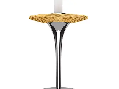 Wicker Table Lamp 3D model