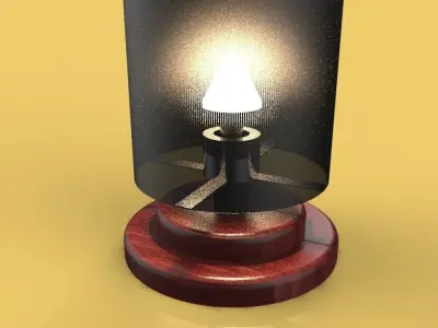 Nightlight  VINTAGE WOODEN SLEEPING LAMP  3D model