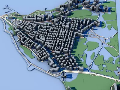 Nesebar Ancient Black Sea City Burgas Bulgaria Architectural  3D model